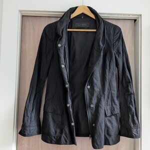 Elie Tahari Y2K Structured Snap Front Jacket